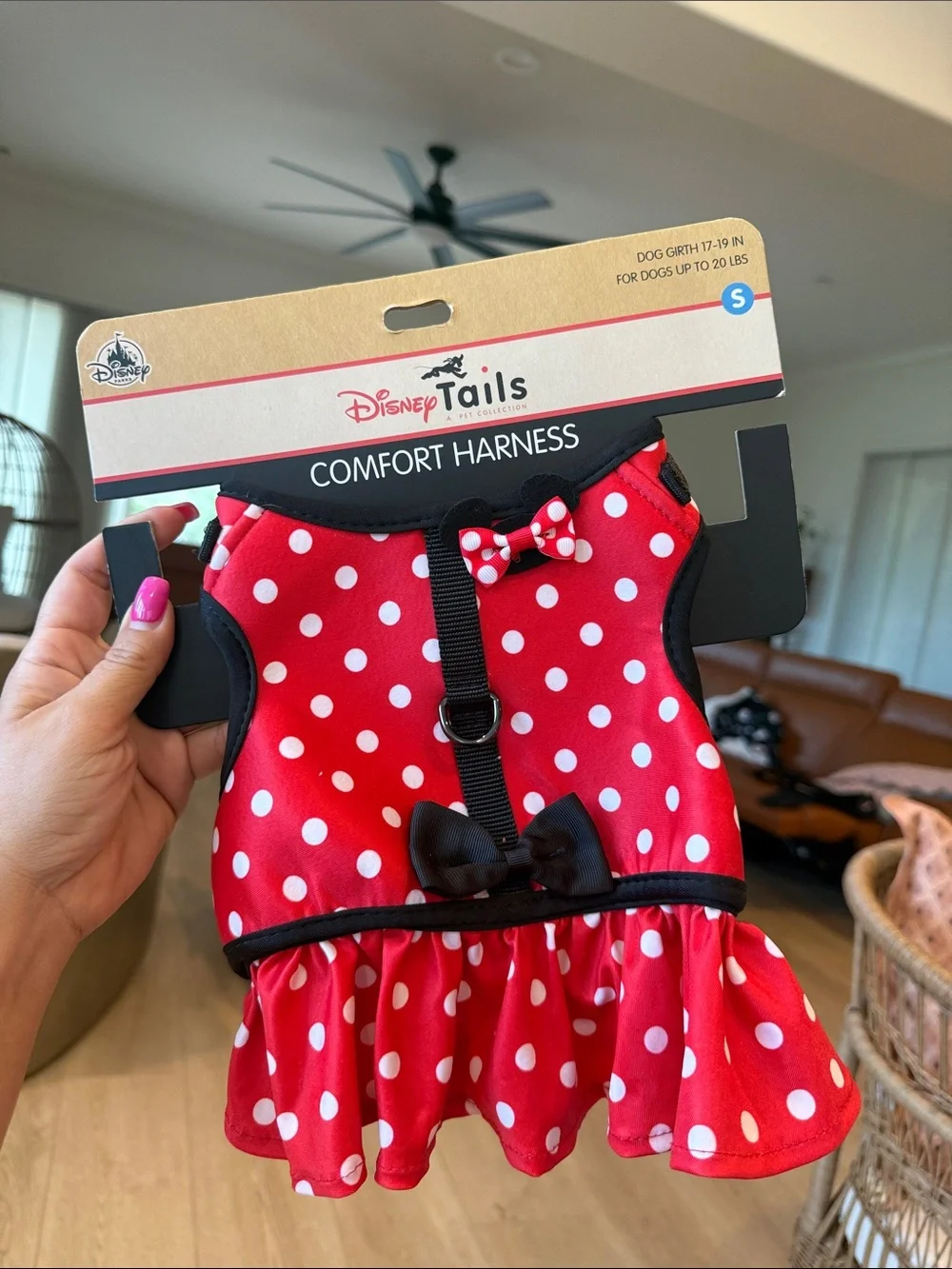Disney Disneyland Minnie Mouse dog outfit dress authentic upto 20lbs puppy